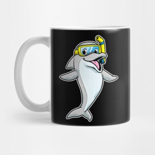 Dolphin at Swimming with Snorkel Mug